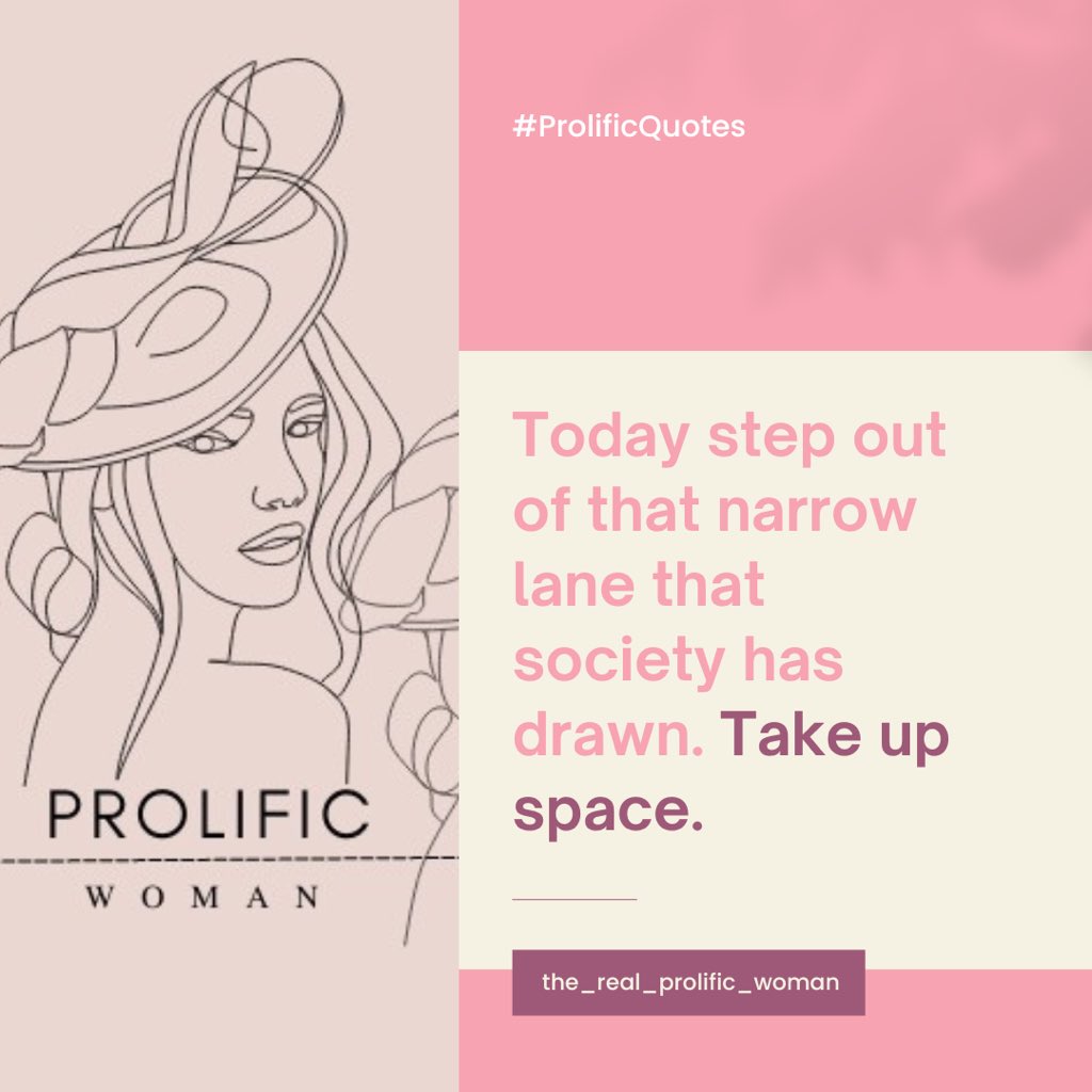 trProlificWoman's tweet photo. Happy Monday ladies 💖
How are you showing up today? I AM TAKING UP SPACE 👊🏽

#equality #equalitymatters #equalityforall #genderequality #womeninspiringwomen #empowerment #fiercewomen #womenleaders #womeninbusiness https://t.co/FJ35ZxSqIc