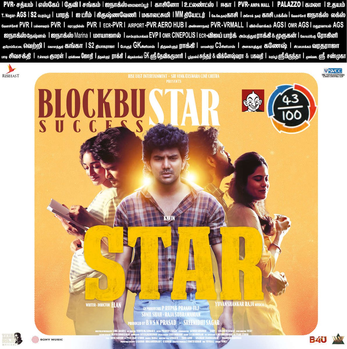 #STAR ⭐ Movie (19-05-2024) Paper Ad
(#Coimbatore #CBE & #Chennai)

Vikatan Rating 43/100

#STARMOVIE 
#KAVIN #ELAN #YUVAN #KEY

@elann_t @thisisysr @PreityMukundan
@aaditiofficial @LalDirector @riseeastcre @SVCCofficial @Ezhil_DOP @PradeepERagav @proyuvraaj