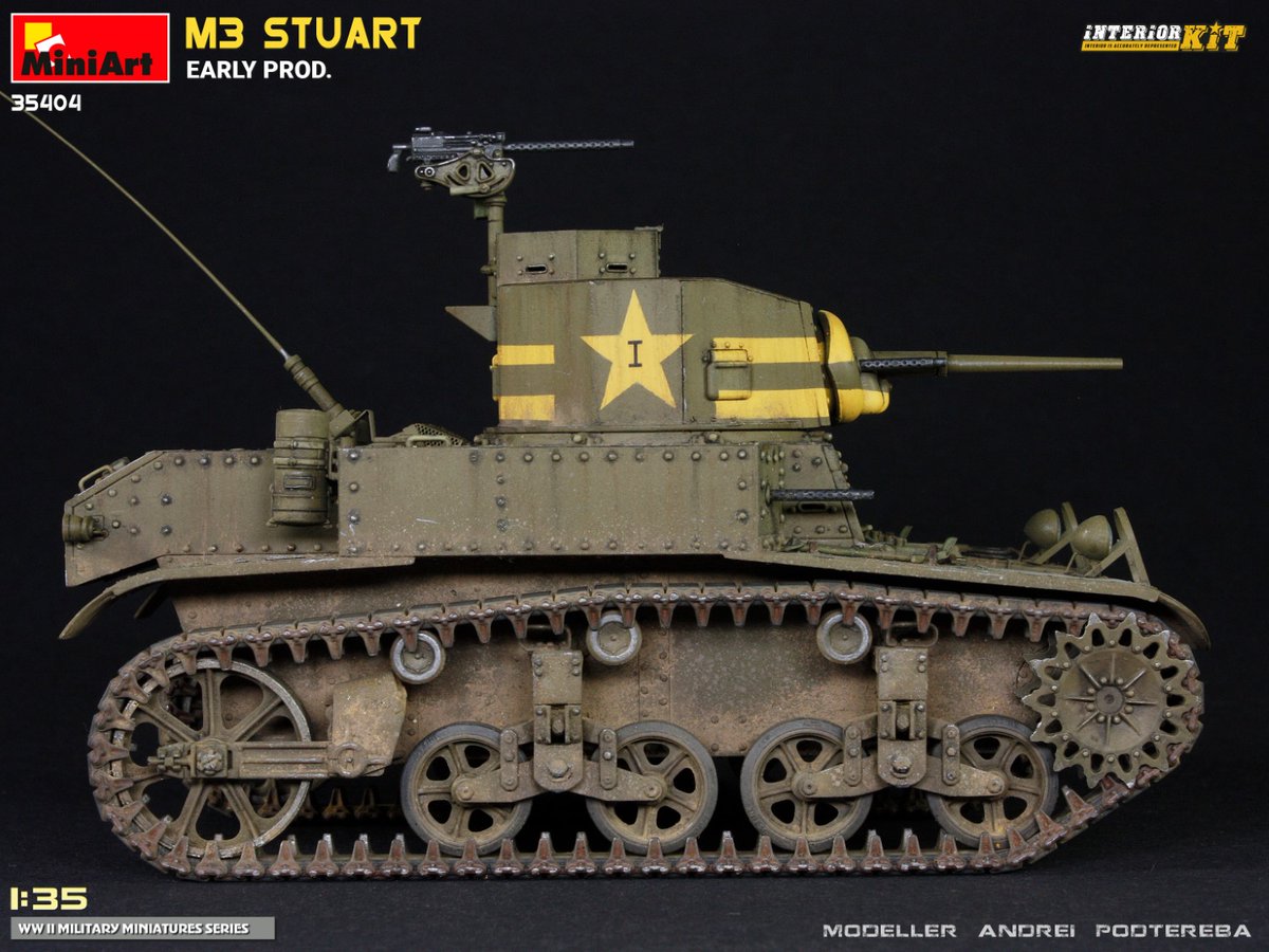 New Photos of #MiniArt Kit: 35404 M3 STUART EARLY PROD. INTERIOR KIT Modeller Andrei Podtereba