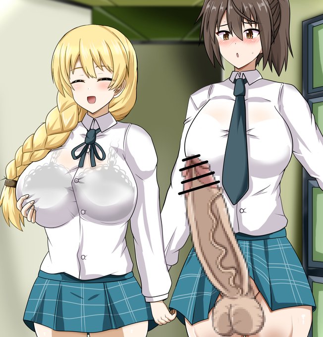 ふたなりちゃんと金髪ちゃん 