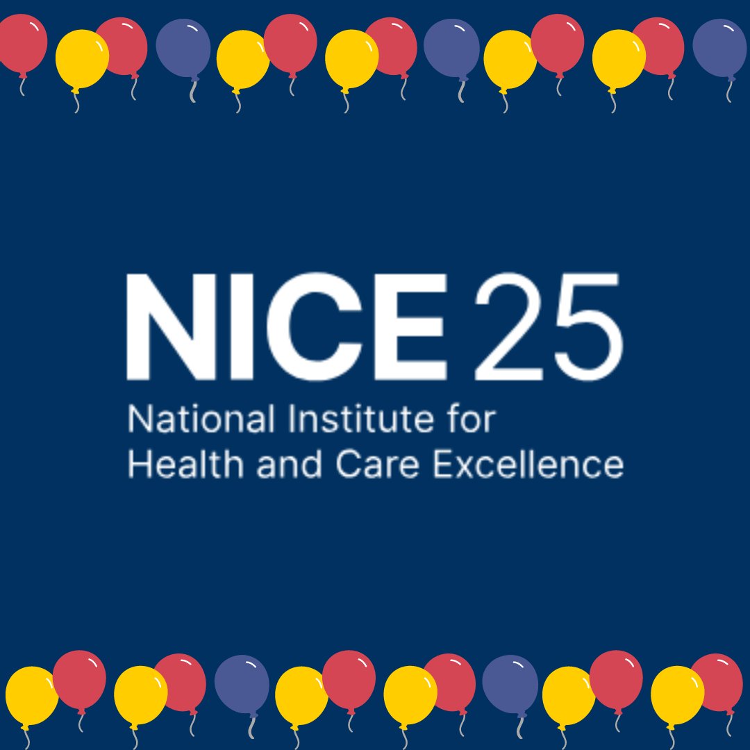 The National Institute for Health and Care Excellence (NICE) turns 25 this year. During this time, it has helped practitioners and commissioners get the best care to people fast, while ensuring value for the taxpayer. Find out more: indepth.nice.org.uk/NICE-at-25/ind… #alextlc #nice25