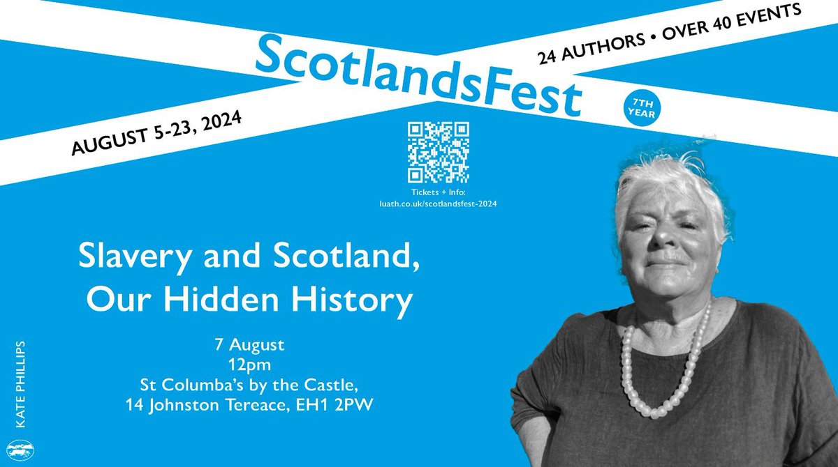 📚  SCOTLANDSFEST🎉

👤 @KatePhi99205091
📖 Bought & Sold
⏰ 12 pm
📆 7 August

buff.ly/3wD7JNV 
#EdinburghFringe #TheFringe #ScotlandsFest #BookEvent #EdinburghWhatsOn #FringeWhatsOn #ScottishHistory
