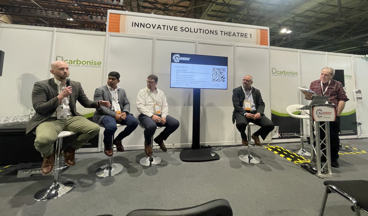 Well done to panellists who took part in a fascinating panel session focusing on unlocking efficiency in green supply chains at All Energy last week, including our very own Neil Rimmer 👏 

#panelsession #allenergy #supplychain #technicalexcellence #wearevysusgroup