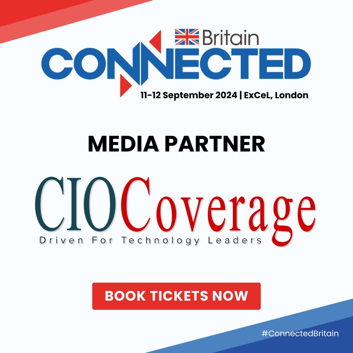 Excited to announce our partnership with @CIOCoverage for #ConnectedBritain 2024! 🌐 Stay informed with their cutting-edge insights into IT leadership. Join us on 11-12th September for two days of essential learning! 

Save £855 and secure your place now: buff.ly/4akHgTc