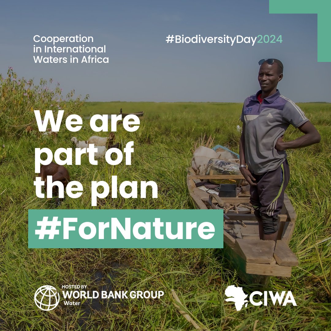 We are #PartOfThePlan 🌱🌊🐘 @CIWAprogram is committed to embedding biodiversity & ecosystem health into the design & implementation of its #transboundary operations across #Africa. As we approach #BiodiversityDay on 22 May, follow us to be part of the plan #ForNature💧