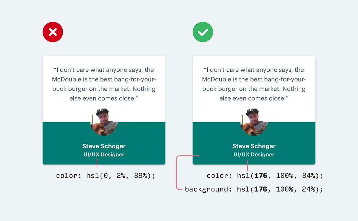 midudev's tweet image. 7 Trucos de Diseño Web para programadores ↓

1. Usa color y grosor en lugar de tamaño para crear jerarquía

Evita que tu diseño se convierta en una mezcla de fuentes de diferentes tamaños constantemente. Úsalo con cuidado y juega con otras propiedades para presentar mejor la…