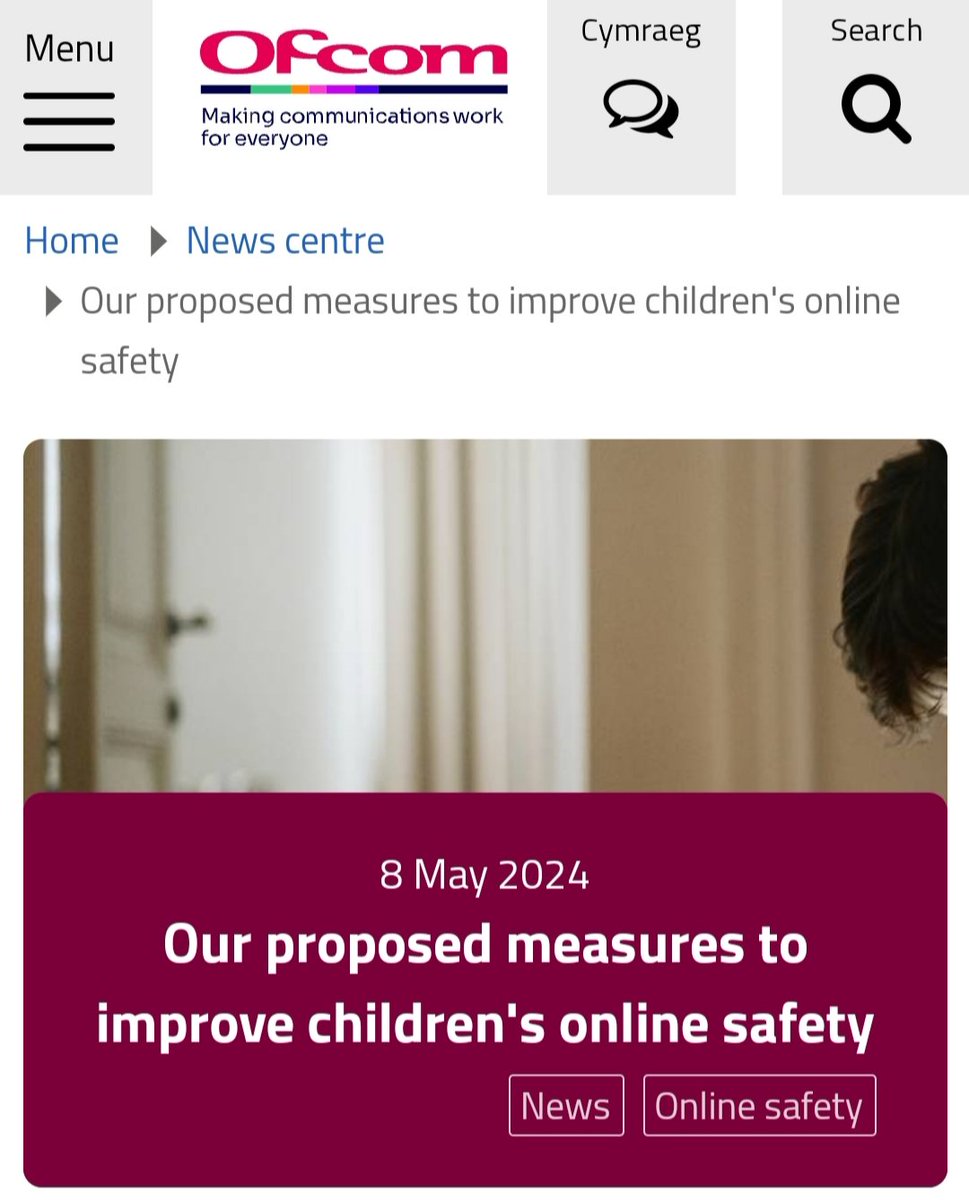 #ChildOnlineProtectionUpdate #UK @Ofcom UK's communications regulator (Ofcom) proposes more than 40 safety measures that online services would need to make to improve children's online safety. ofcom.org.uk/news-centre/20… #ChildOnlineProtection