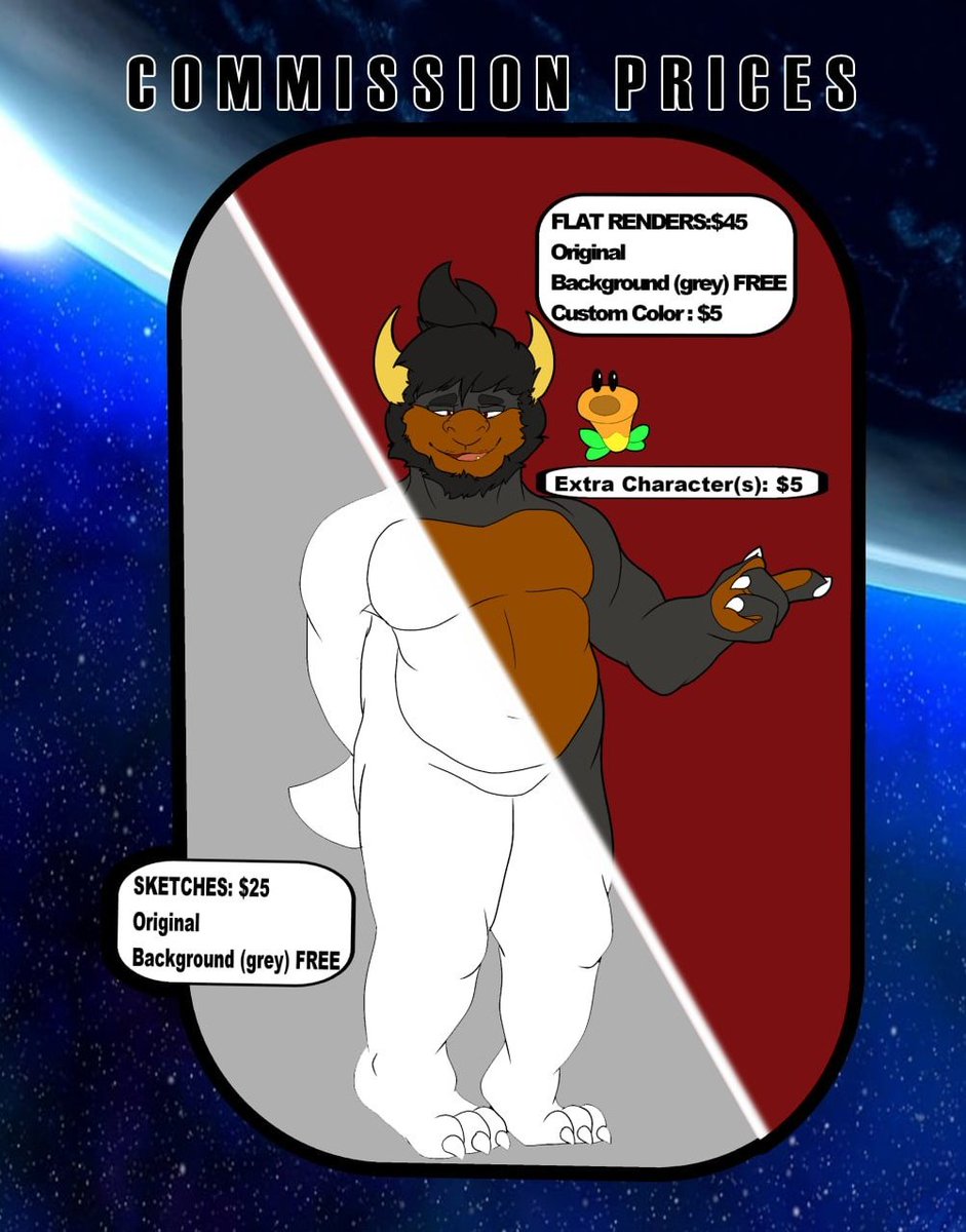 MowzKoopz's tweet photo. Okay, the last time I made a commission sheet it was horrible. So, here's a better one. One you can actually look and (hopefully) understand instead of it being nothing but full text.

I guess I can say, Commissions are open! 🥳💧

Feel free to RT! https://t.co/fdFPMNEQPk