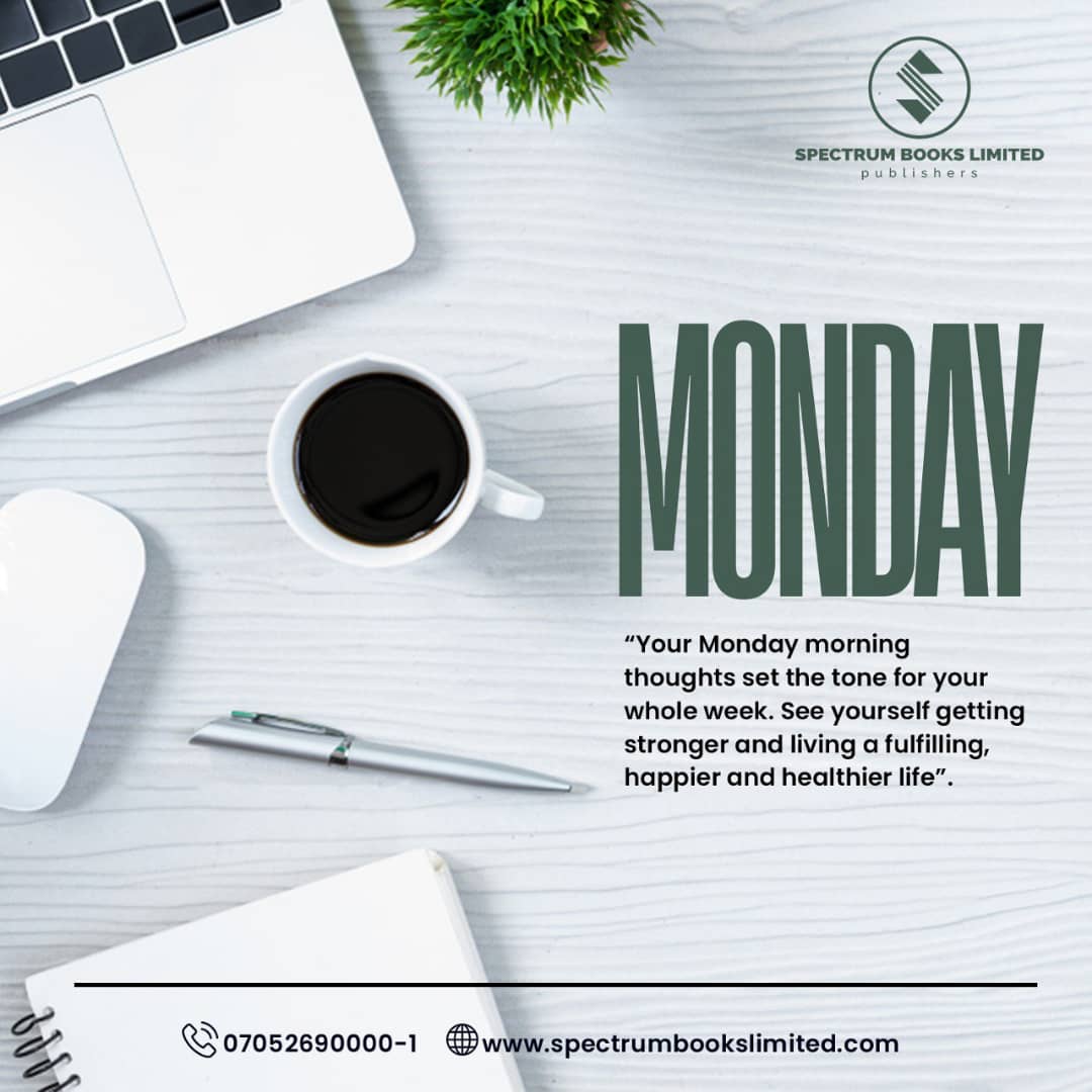SpectrumBooks_'s tweet photo. Monday is a fresh start: Set your goals, embrace new challenges, and commit to learning something new every day.
#spectrumbooks #booklovers #bookreaders https://t.co/wDDyqizZzX