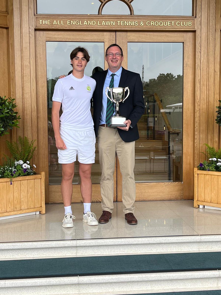 Many congratulations to Toby C for being chosen to represent the Independent Schools versus the All England Club! What a privilege and great performance on court too! <a href="/ReedsSchool/">Reed's School Cobham</a>