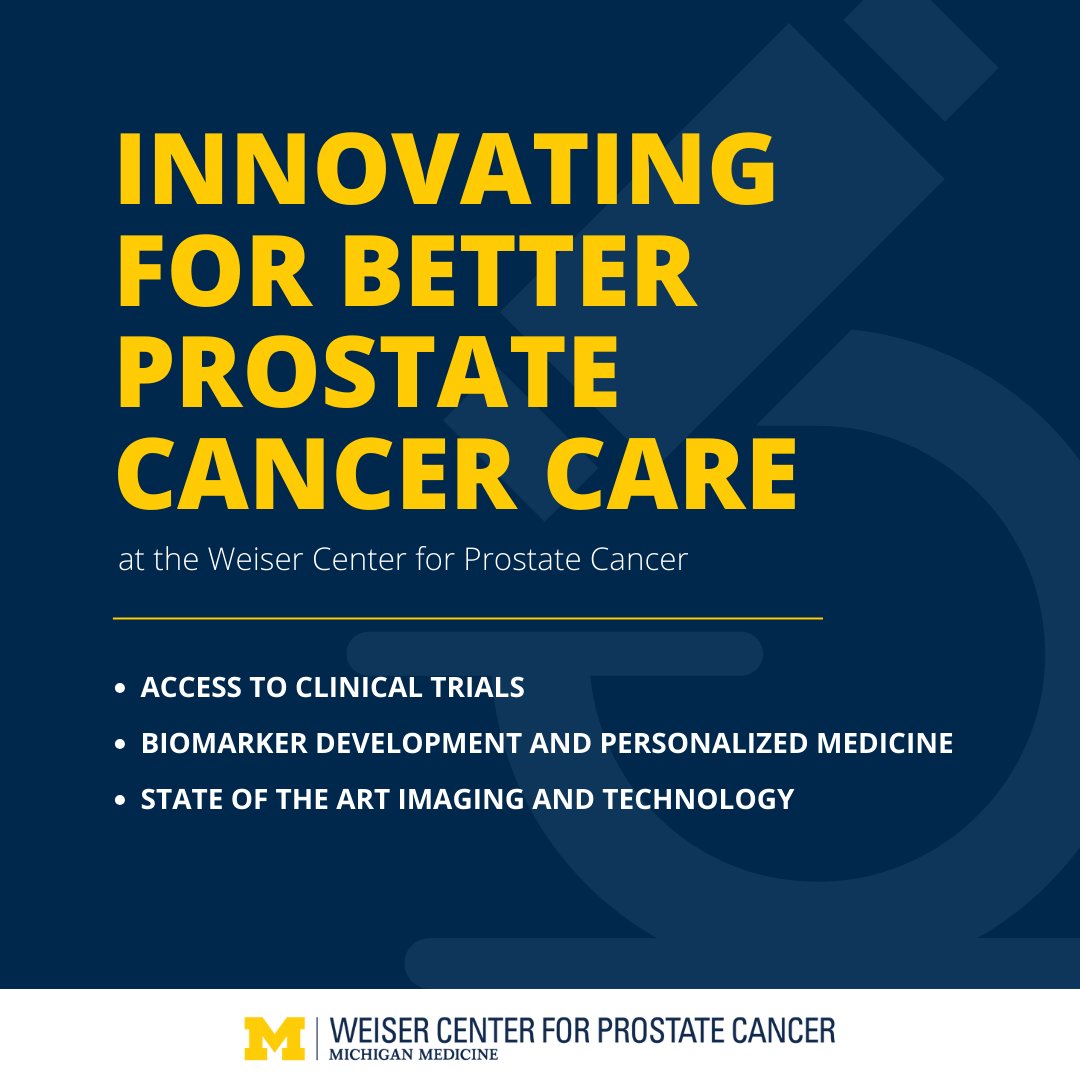 Innovation drives us at the #WeiserCenterforProstateCancer. From state-of-the-art diagnostics to advanced surgical techniques and cutting-edge radiation therapy, we're pushing the boundaries to offer the best possible outcomes. weiserprostatecancer.org #prostatecancer