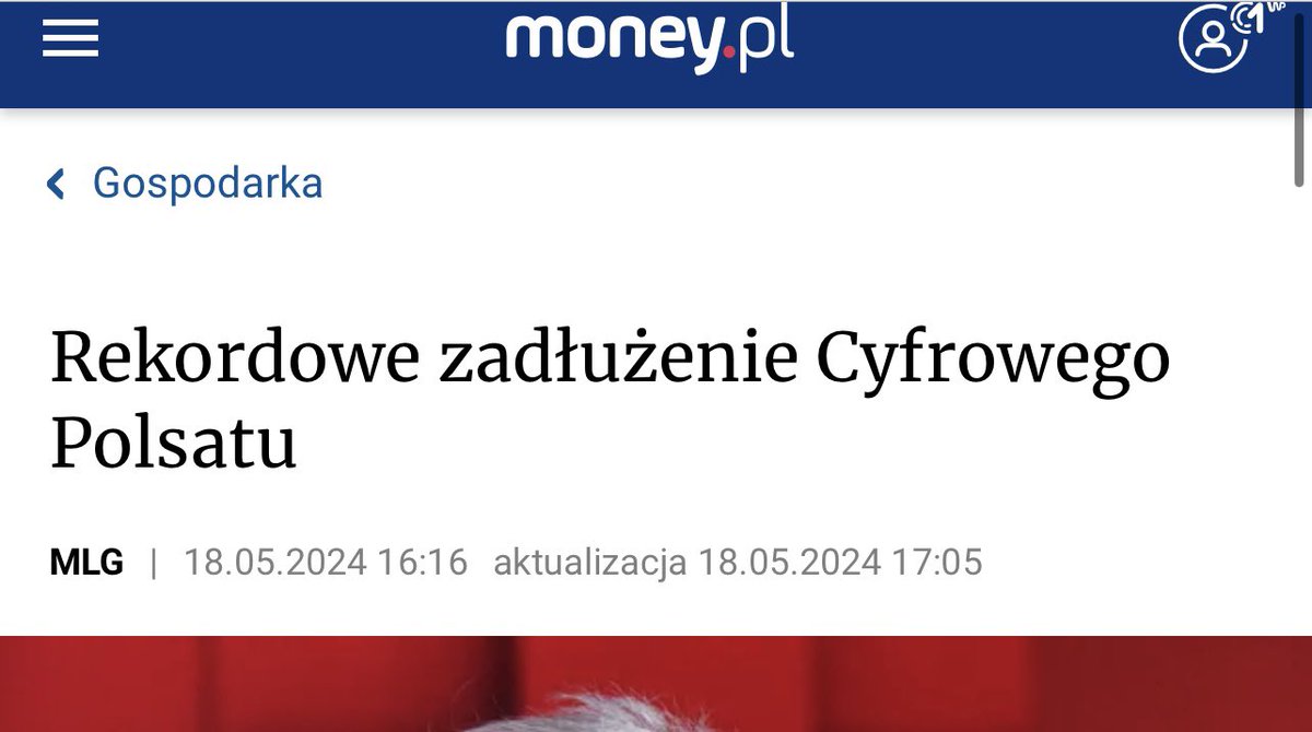 hedgefundowiec's tweet photo. #CPS #anomalia
👉Zaczynając analizować Cyfrowy nie sądziłem, że będzie to tak ciekawy przypadek.

Czyli mamy 14 mln PLN obrotu w 1h, 
na -3% w poniedziałek bez newsflow.
Wróciła zdeterminowana podaż.
Pisałem tu o dominujących kurs 
hedge fundach, więc niby nie powinno to dziwić, ale…
..doszła do dzisiejszej nagłej, znowu nienaturalnej, uderzającej po poziomach podaży, zastanawiająca anomalia.

👇W weekend z pierwszej strony WP zaatakował mnie headline o „rekordowym zadłużeniu Polsatu” z przekierowaniem do artykułu Money.
Artykuł tak absurdalny, bez treści, bez kontekstu, obliczony na efekt wystraszenia, z nieadekwatnie ogromnym zasięgiem, że odrazu zapala się czerwona lampka. Kto i po co?

Pójście dalej tym tokiem myślenia, nie prowadzi wg mnie, tym razem do hedge fundów…
Ale dziś to tak zostawię i wyjątkowo nie pociągnę tego toku myślenia dalej…