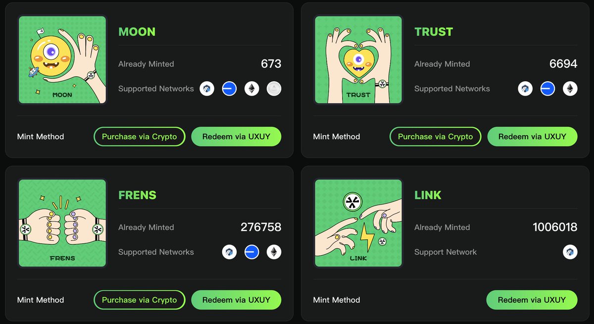UXLINKofficial's tweet photo. 1/ Unbelievable, right? 🙀⚡️
1️⃣ MILLION+ NFTs minted from 900K+ unique wallet addresses! 

Being an UXLINK NFT #holder is truly extraordinary. It signifies that:
✨ You've not only invited users to join our vibrant community,
✨ But also actively participated on-chain events,
✨ And hold valuable assets securely in your wallet.