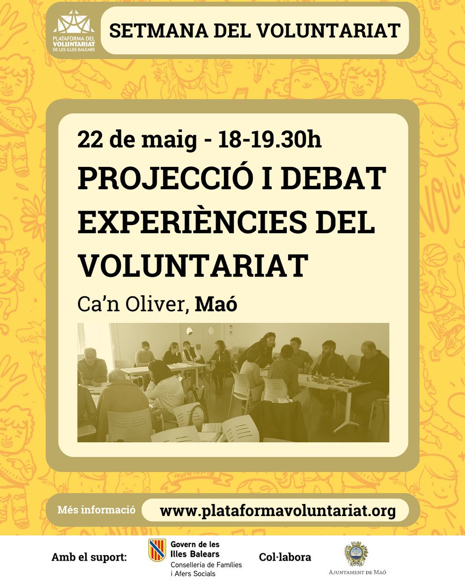 Plataforma del Voluntariat de les Illes Balears tweet media