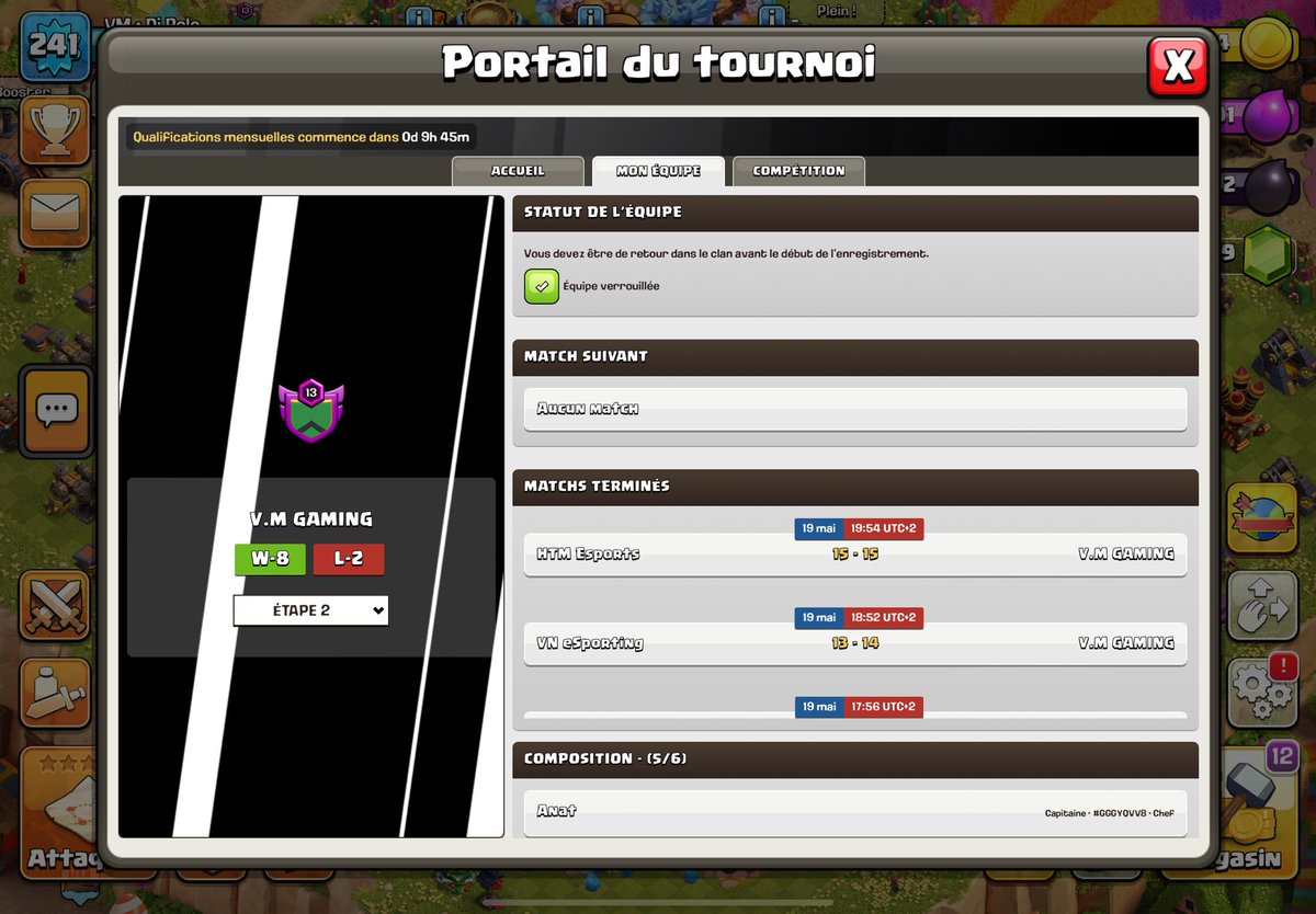 Dj_Polo_coc's tweet image. 🌍 After a very emotional weekend we finish at the 8️⃣th place !
Of course, we are disappointed to loose so close to the goal 😭 but we are very proud of us
I finish this worlds qualifier in 35/37 
I’m the 8th best player in the world on this may qualifier