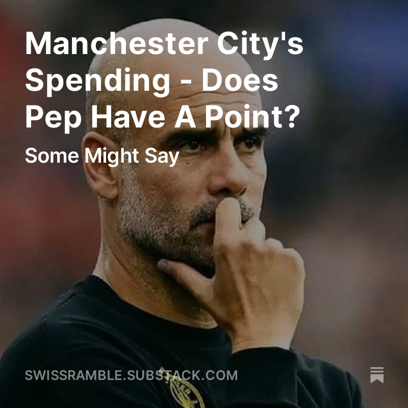 As Manchester City closed in on their fourth Premier League title in a row, Pep Guardiola gave a forthright response when it was suggested this was driven by money, referencing higher spend by Manchester United, Chelsea and Arsenal. Does he have a point? #MCFC #MUFC #CFC #AFC