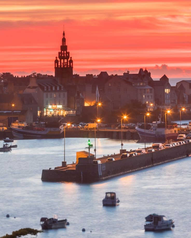 LE PORT DE ROSCOFF 🌺 DÉBUT DE SOIRÉE 🌺