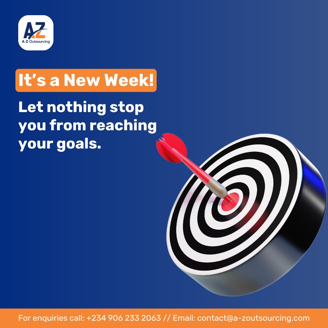 New week, fresh opportunities! 

Keep your eyes on the prize and don't let anything stop you. You've got this!

#AZOutsourcing #HRSolutions #HRServices #HROutsourcing #PositiveMindset #MotivationMonday
