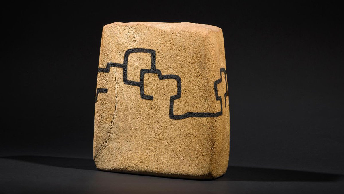 Enigmatic Sculpture by Chillida Sells for €175,000 at Drouot «Oxyde 54»  in grog clay and copper oxide by Eduardo Chillida, raised slightly more than its high estimate under the hammer of @AderNordmann Learn more here: tinyurl.com/mw47xdr4 #Chillida #auction