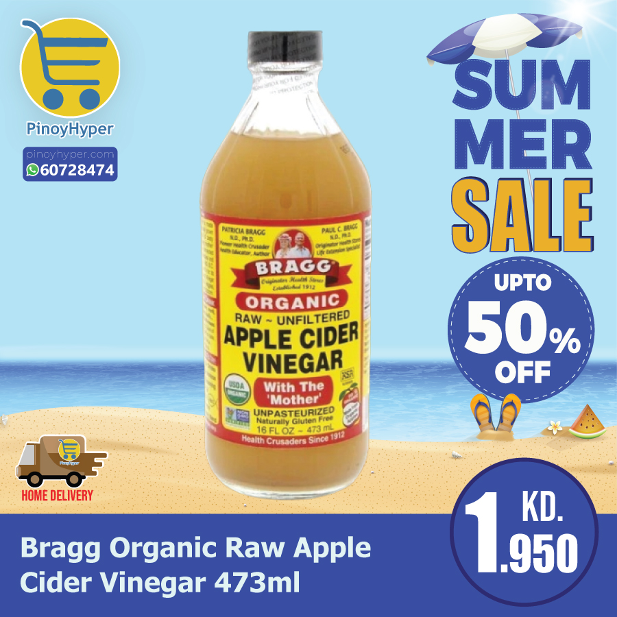 🇰🇼 Summer Sale 🇰🇼
🥰Offer for OFW Kuwait 🥰
Delivery All over Kuwait 🚛
Bragg Organic Raw Apple Cider Vinegar 473ml
#pinoyhyper #ofw #ofwkuwait #pilipinosakuwait #onlinegrocery #pinoy #philippines #filipino #pilipinas #pinoyfoodie #pinoyfood
#summeroffer
#offer #summer