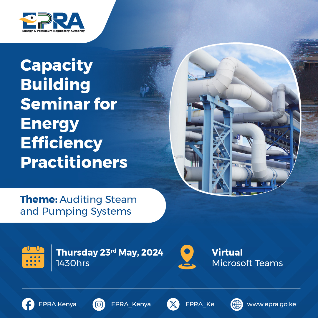 🔔Attention Energy Efficiency Practitioners! 🔔 Join us for a virtual capacity-building session where you will learn from industry experts about the latest auditing techniques, best practices, and tools to optimize your steam and pumping systems for maximum efficiency. 🗓️ Date: