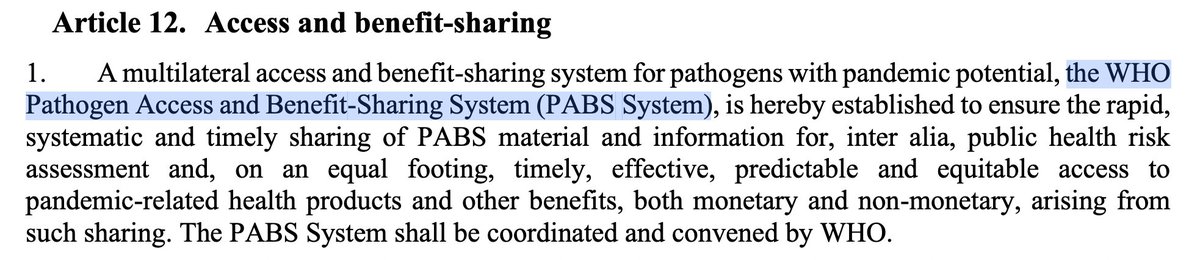 Vandaag vergadert de INB verder over een #PandemieAkkoord, met co-chair #Driece
#pandemie
Het gaat over het PABS-systeem, dat door de WHO moet worden gecoördineerd
'Pathogen Access and Benefit-Sharing System', maar wie 'benefit'?

apps.who.int/gb/inb/pdf_fil…

vraagtekens.net/wha77/