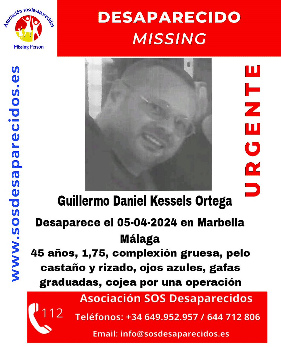 🆘 DESAPARECIDO #sosdesaparecidos #Desaparecidos #Missing #España #Málaga #Marbella Fuente: sosdesaparecidos Síguenos @sosdesaparecido