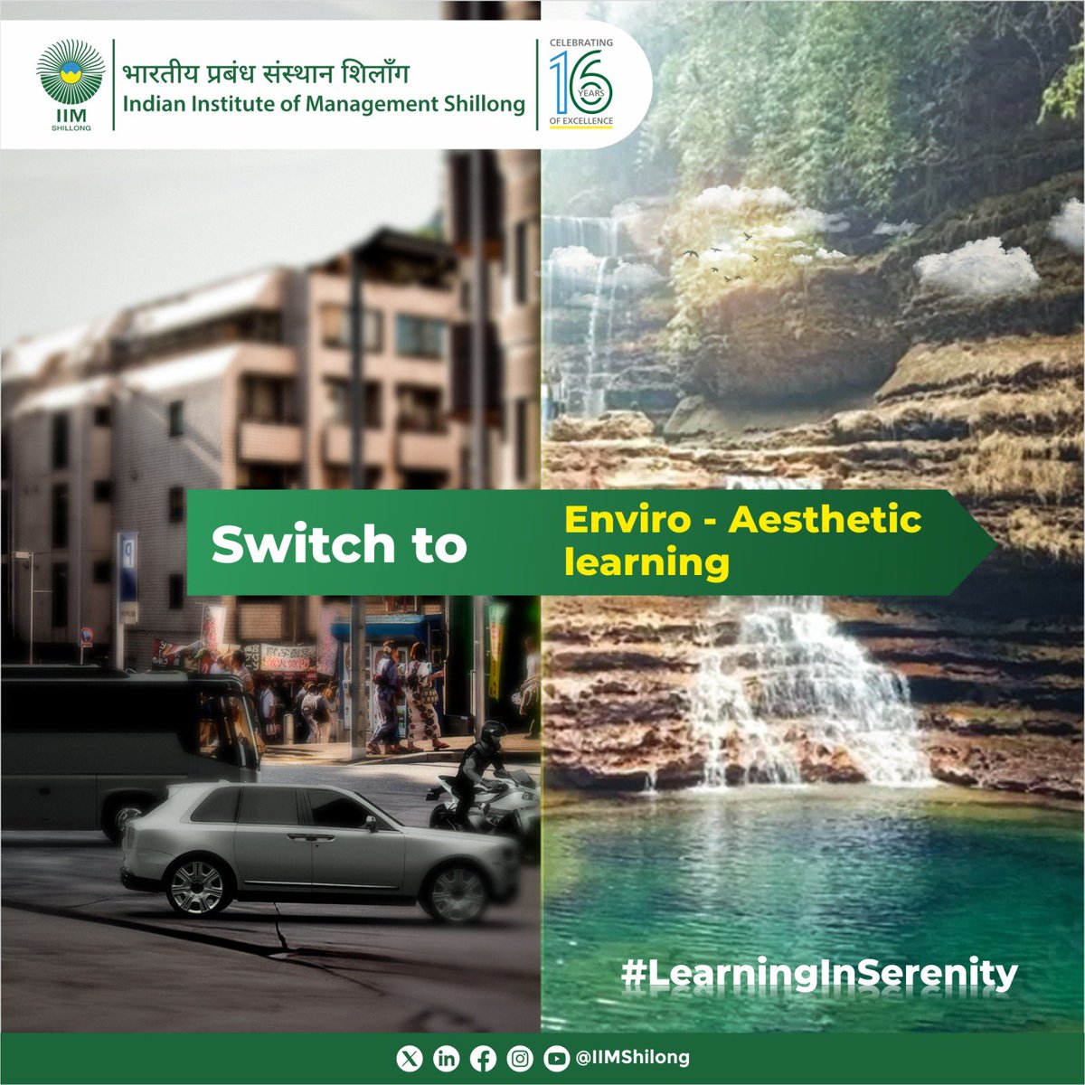 IIMShillong's tweet photo. A campus that provides a transformative learning experience in the serenity of nature, where one can explore and expand one’s horizons in the midst of the greens.
#EnviroAestheticLearning #Sustainability #Innovation #CampusInClouds #LearningInSerenity #7thHeaven https://t.co/WE0FuyG2YJ