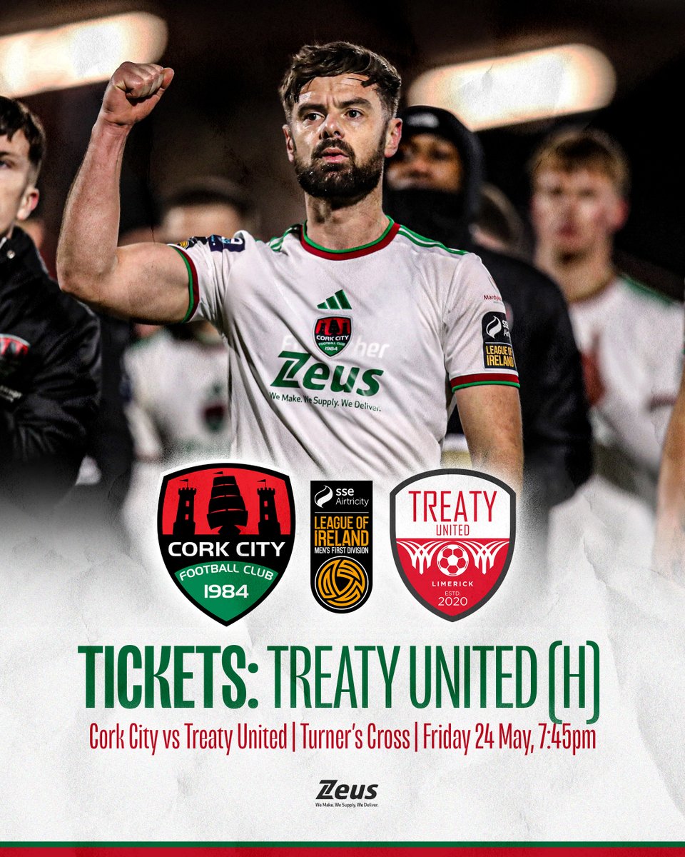 Back at Turner's Cross on Friday! 🏡 🎟️ - corkcityfc.ticketco.events/ie/ie/e/cork_c… #CCFC84 || #LOI