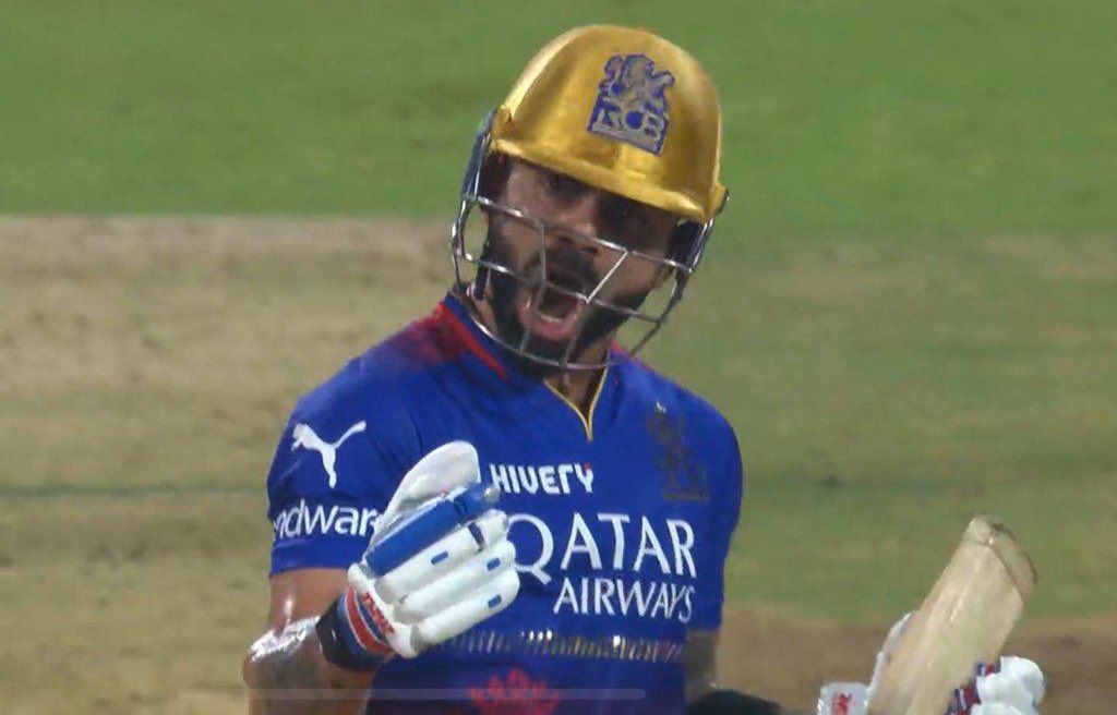 BluntIndianGal's tweet photo. “Self-punch                    “Aggressive      
Champion                         Kohli barking
mentality"                         on opponents” https://t.co/TRv72bNITJ