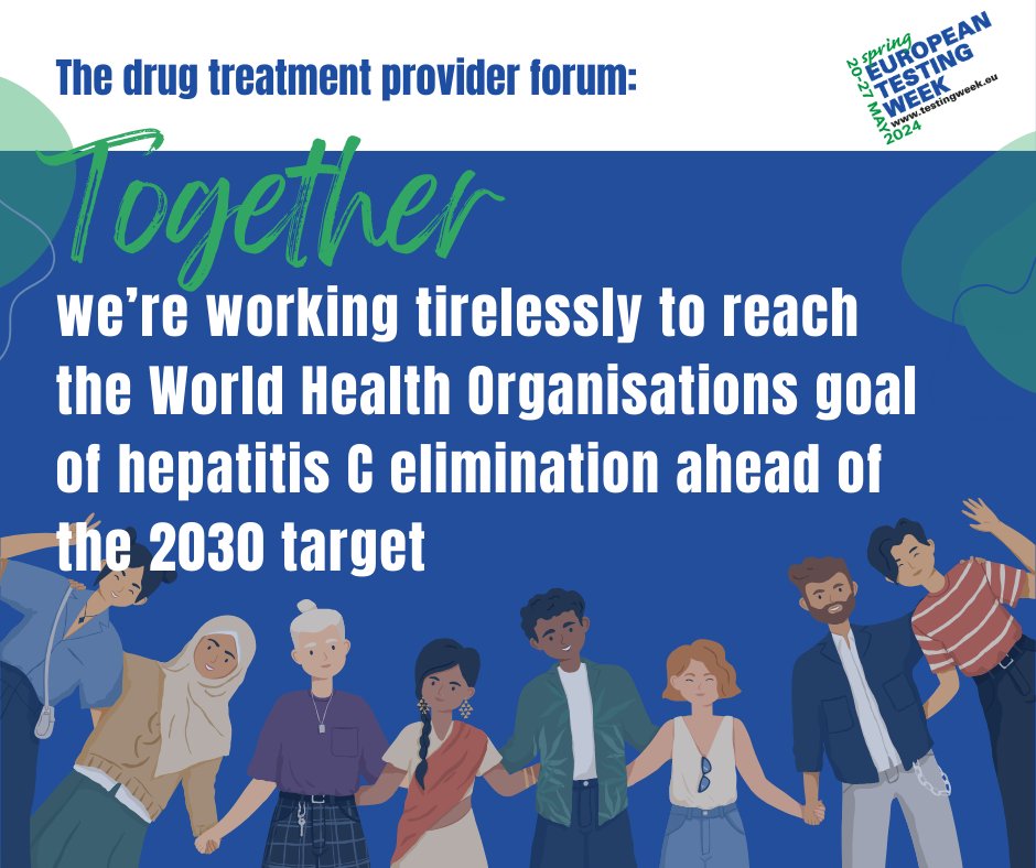 The drug treatment provider forum work together with a shared goal of eliminating hepatitis C. We are part of this forum that saves lives! If you are at risk, contact your local service and get tested! #EuroTestWeek #HepCULater