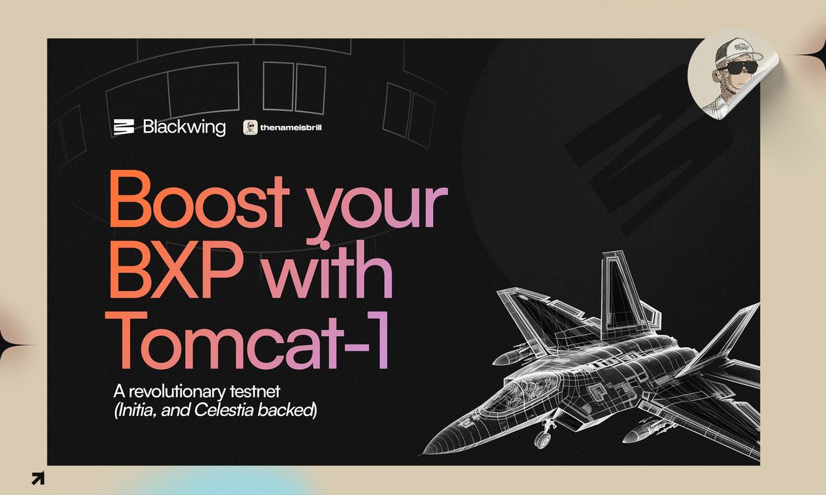 With a feat of $61M Total Value Locked in the BXP Event, @blackwing_fi launched Tomcat-1 to revolutionize DEX abstraction (backed by @initiaFDN & @CelestiaOrg) After rewarding early users with 100 BXP, here's how using Tomcat-1 can be a bonus for you in the Initia & BXP drop🧵