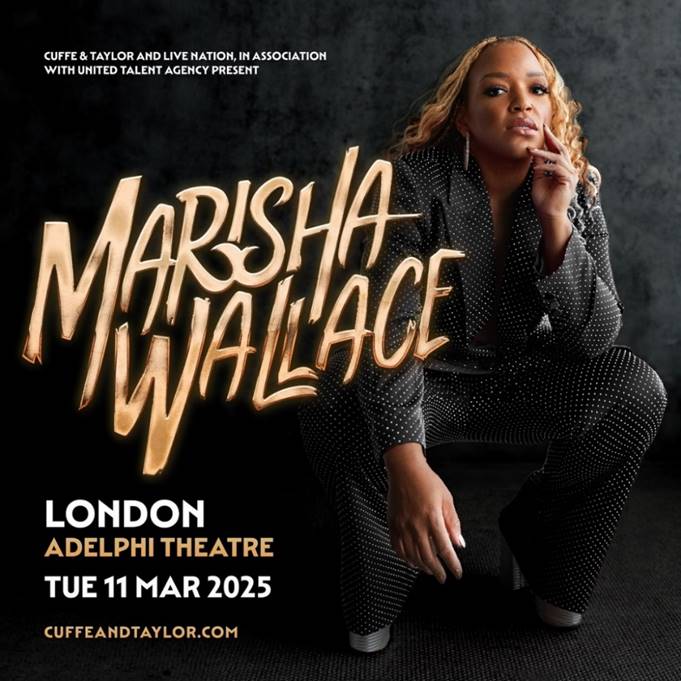 The phenomenal @marishawallace is returning to the Adelphi theatre for her biggest solo concert yet. She will take to the stage where she starred in 'Waitress' on 11th March 2025 joined by a number of special guests. Tickets go on sale at 10am Friday from cuffeandtaylor.com