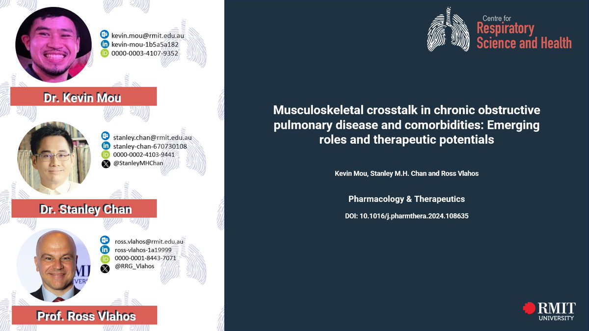 #ResearchSpotlight: COPD affects more than just lungs—it impacts muscles and bones too. Muscle dysfunction and osteoporosis in COPD patients are linked to systemic inflammation and oxidative stress. Innovative treatments could improve their quality of life.doi.org/10.1016/j.phar…