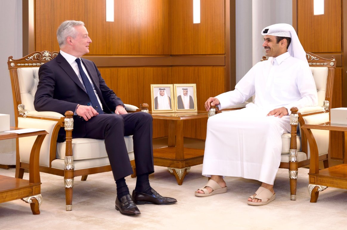 Minister of State for Energy Affairs Meets #French Minister of Economy #QNA bit.ly/4awZ8do