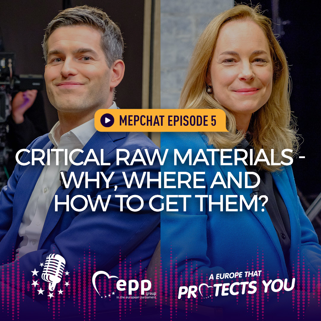 🎙️ PODCAST! 🎙️ 🎯 Topic: Critical Raw Materials Does the EU have enough of them? What are they, and what do we use them for? Join @hildebentele and @tbwberendsen as they discuss the future of our industries. #MEPchat: epp.group/s5e21