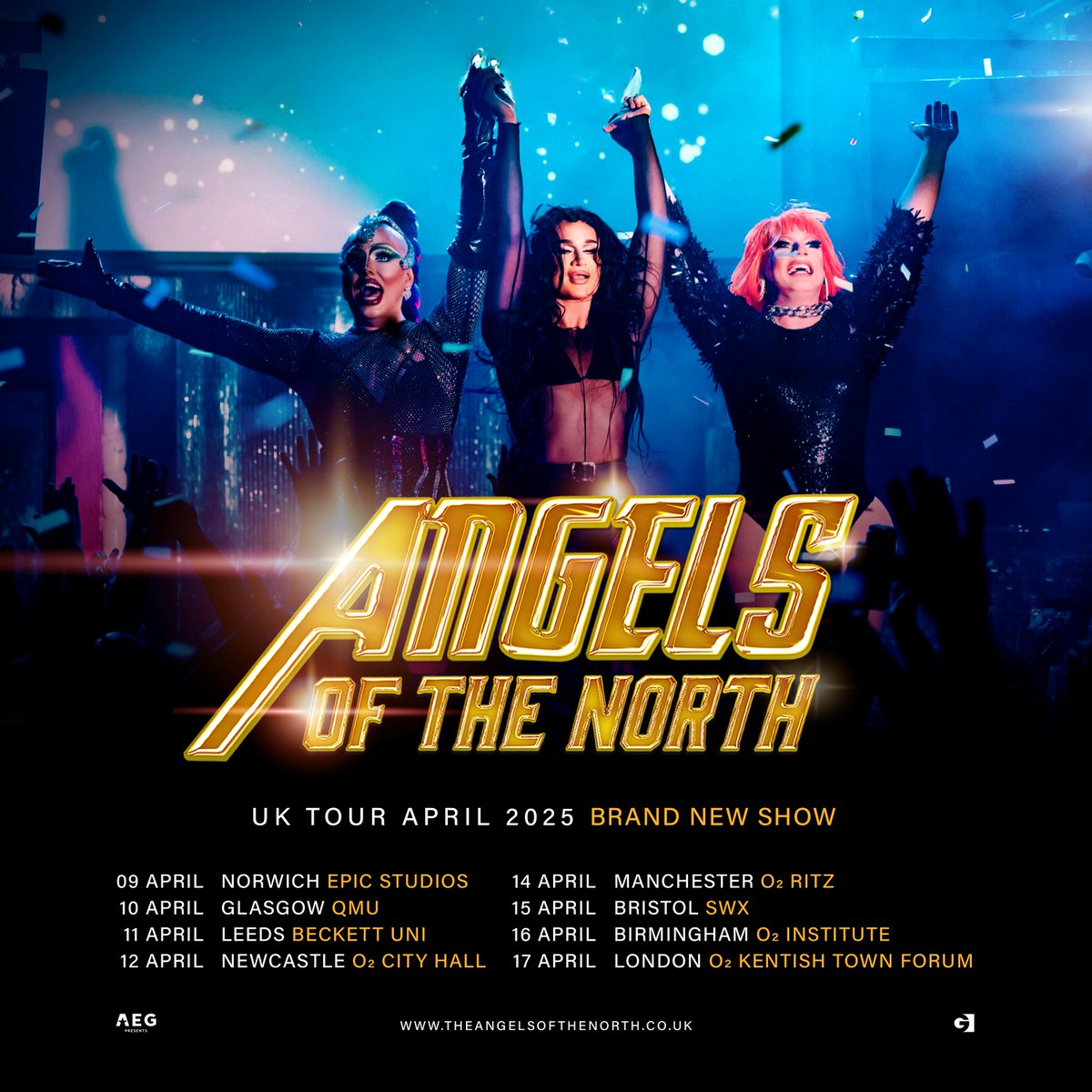 JUST ANNOUNCED! Angels of The North | UK Tour | April 2025 Tickets on sale 10am Wednesday: aegp.uk/AOTN25