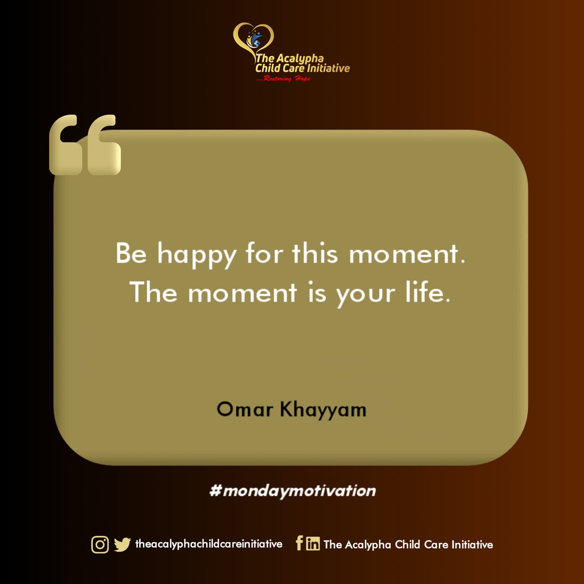 TACCInitiative's tweet photo. Don't worry, be happy! 

#mondaymotivation.. 
#restoringhope..
#TACCINigeria.. https://t.co/mu40HW4Tvw