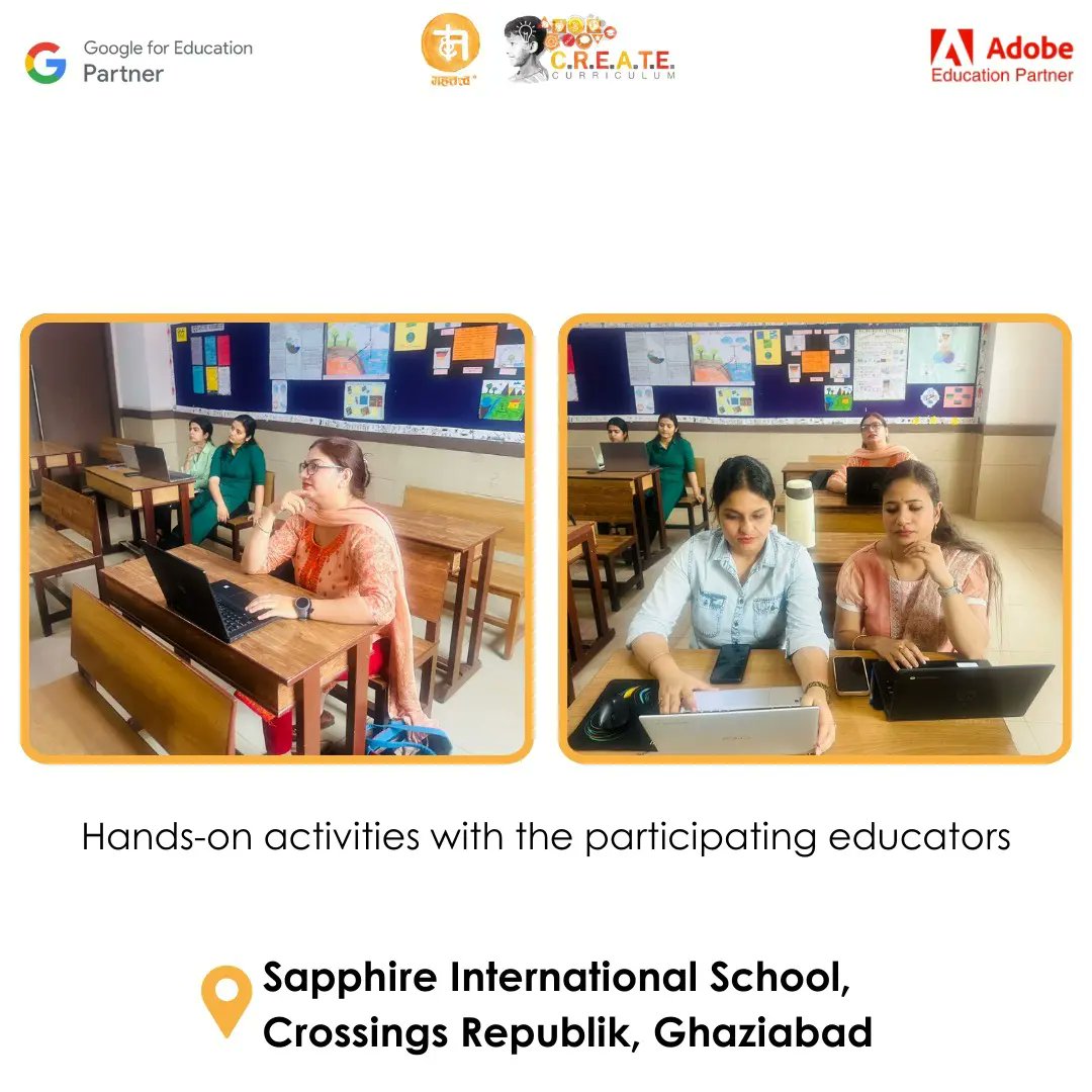 Mahattattva empowers educators at Sapphire International School! Our EdTech workshop on creating collaborative classrooms was a hit! Learn more about our NEP 2020 compliant curriculum & services: mahattattva.in #createcurriculum #workshop
