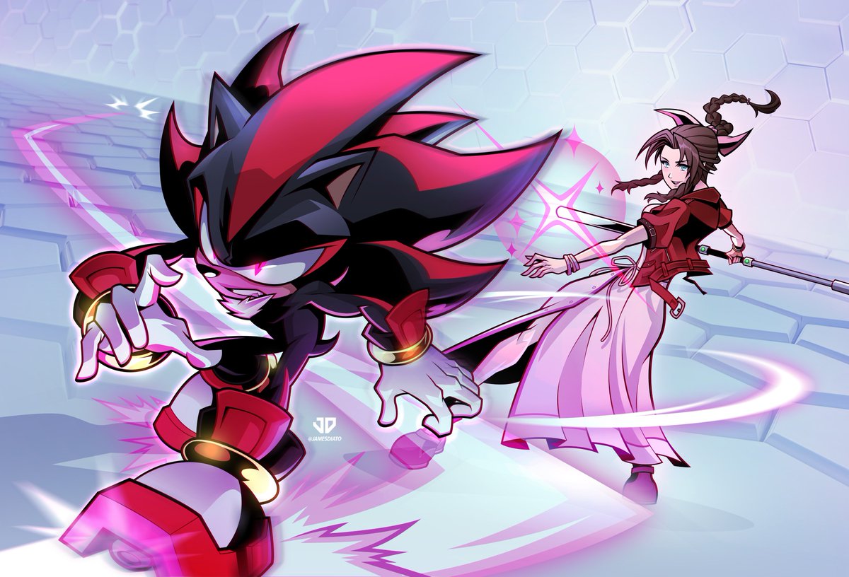 jamesdiato's tweet photo. Synergized Shadow &amp; Aerith https://t.co/CpVjr6bDDC