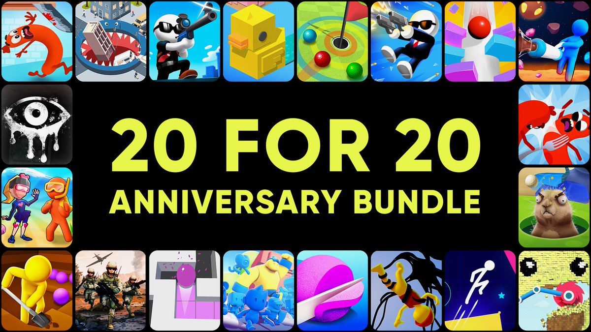We're already on Steam! 

To celebrate our 20th Anniversary, we've put together a 20 for 20 - Anniversary Bundle featuring 20 awesome titles

store.steampowered.com/publisher/Qubi…

Hello <a href="/Steam/">Steam</a>