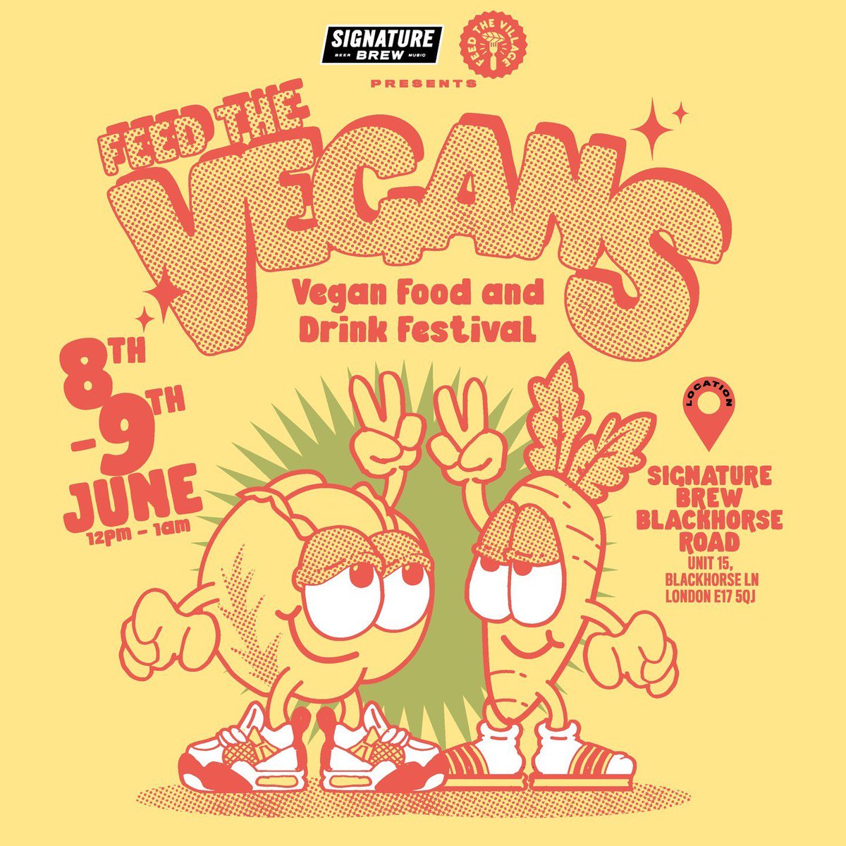 Here's another food festival for you at @SignatureBrewBH! On the 8th and 9th of June, the brewery is hosting Feed the Vegans 🌱 This free(!) food festival brings together a range of vegan food and drinks traders curated by your local favourites Feed the Village. Food traders TBA