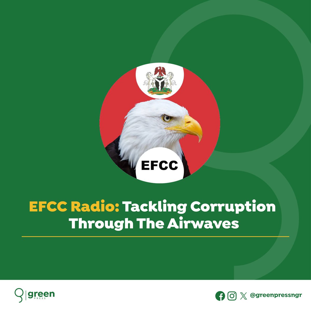 EFCC Radio: Tackling Corruption Through the Airwaves

BusinessDay, one of the oldest newspapers in Nigeria, early this year reported that the country's corruption rating improved by a mere five steps in 2023 compared to 2022.

 Ranked 145th out of 180 countries by Transparency