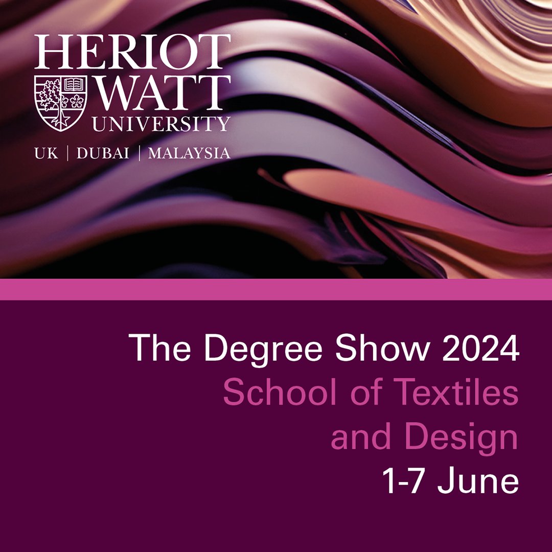 We are thrilled to announce the School of Textiles and Design’s Degree Show 2024, set to take place from 1st to 7th June, 2024, at Heriot-Watt University, Dubai. Join us for a vibrant celebration of creativity and design innovation. Experience firsthand as our students tackle