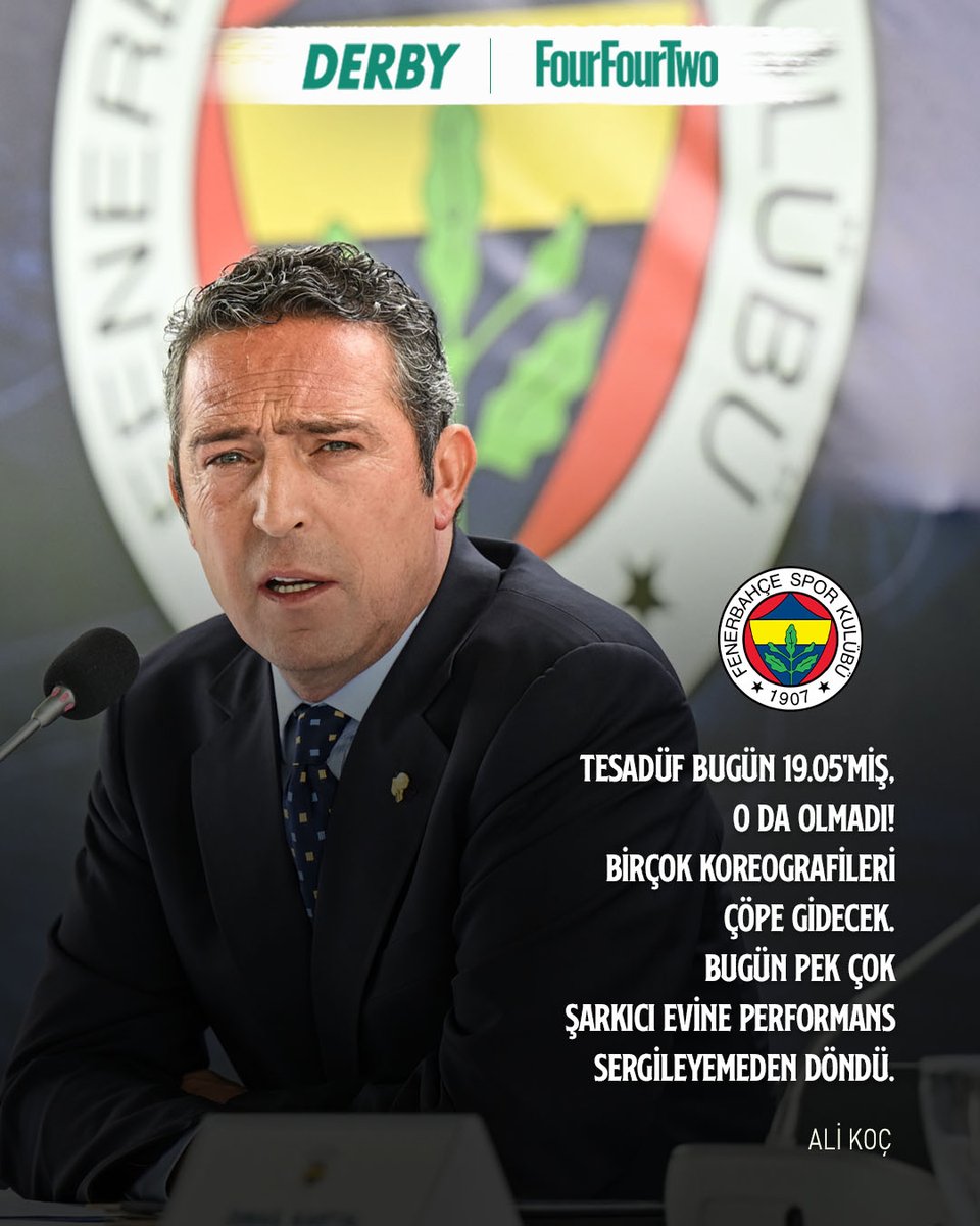 🟡🔵Fenerbahçe Başkanı Ali Koç, Galatasaray'ı yenmeleriyle birlikte rakiplerinin şampiyonluk kutlama planlarını bozduklarını vurguladı.

#VerbiDerby