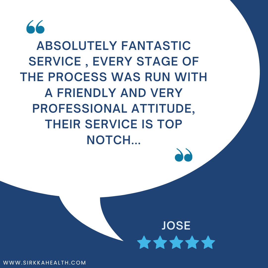 Many thanks Jose - we love hearing this kind of feedback from our customers!

#sirkkahealth #testimonialtuesday #healthcare