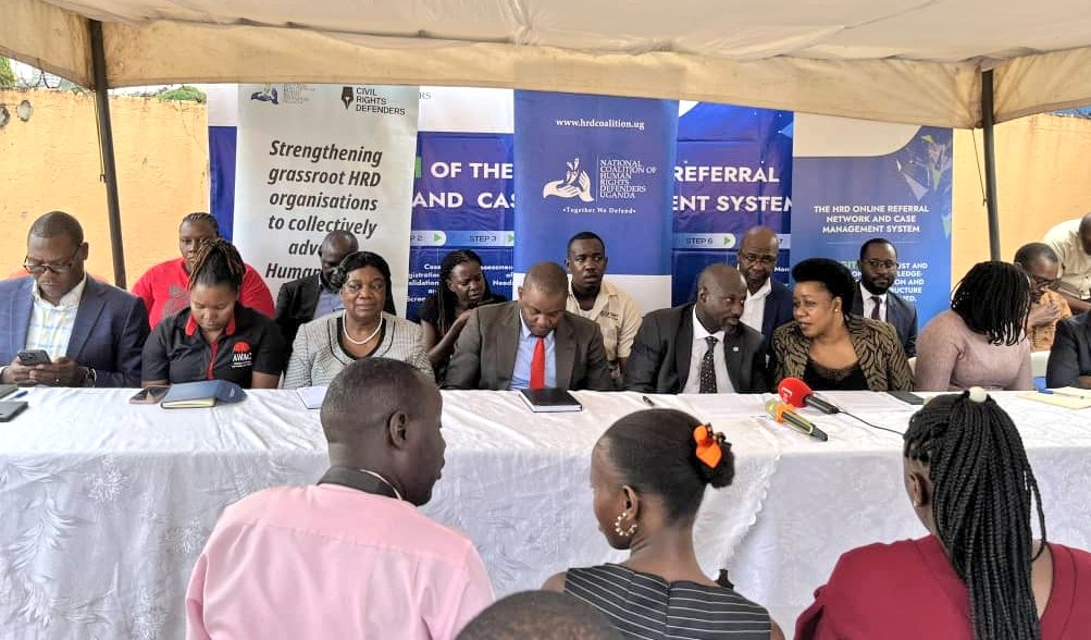 Happening now Selected CSOs leaders addressing the media, appealing to H.E the Pres. of Uganda, not to assent the NGO Amendment (2024).It should be recalled that the proposed Act dissolves NGO Bureau & reduces its work to a mere department under @mia_uga. @NGObureau