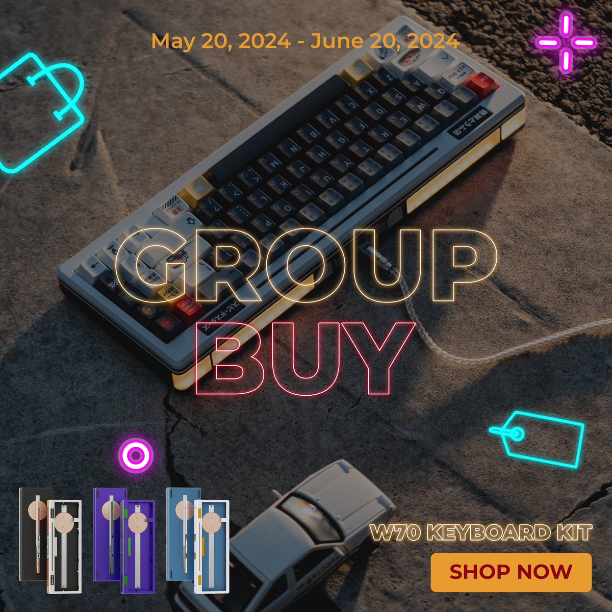 Mastex2020's tweet photo. W70 KEYBOARD KIT (Pre-Order)
-
Group Buy start: May 20, 2024 - June 20, 2024
Delivery Estimates: The end of July, 2024
-
#customkeyboard #keyboard #groupbuy #keebs #W70 #keyboardkit #aussie https://t.co/GBsumZGCUk