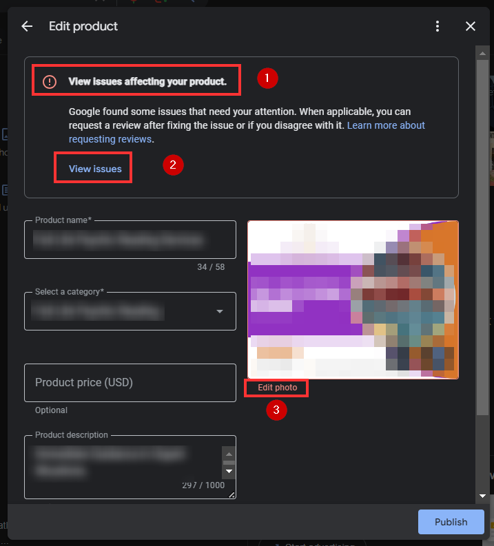 Google Business Profile now displays reasons for product rejections
