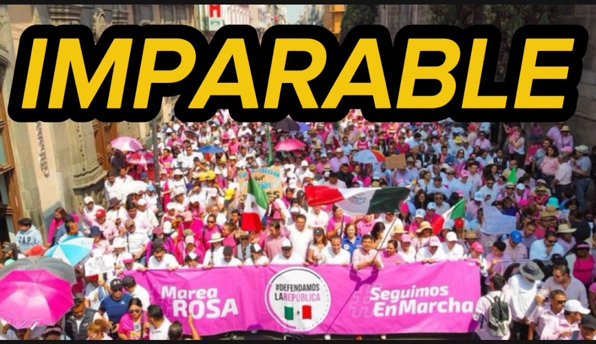 Marea Rosa IMPARABLE, NI Amlo NI sus Paleros CNTE Pudieron Evitar Manifestaciónes en todo México 🇲🇽... 👉youtu.be/9A8lqIvEyJA?si… vía @YouTube👈🏼 Video #MareaRosada #elecciones2024 #NarcoPresidenteAMLO95 INE #DebateINE #Mentirosa Ridícula #lacandidatadelamentiras SCJN